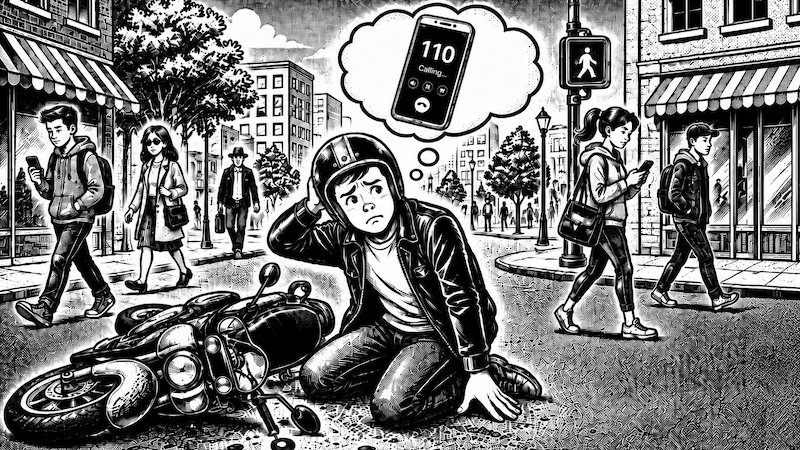 騎機車自摔 / 開車自撞要報警嗎？可以申請理賠嗎？_PAMO車禍線上律師